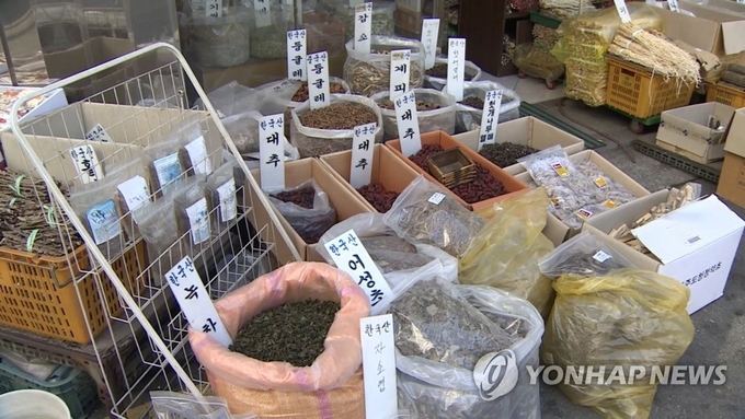 한약재[연합뉴스TV 제공]