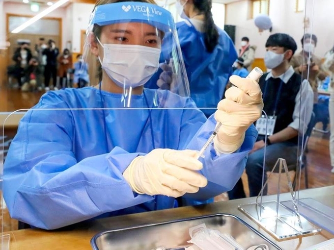백신접종 연습
