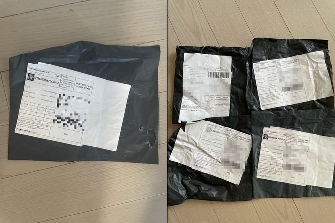 A씨에게 도착한 의문의 국제 택배<br>
[제보자 A씨 제공. 재판매 및 DB 금지