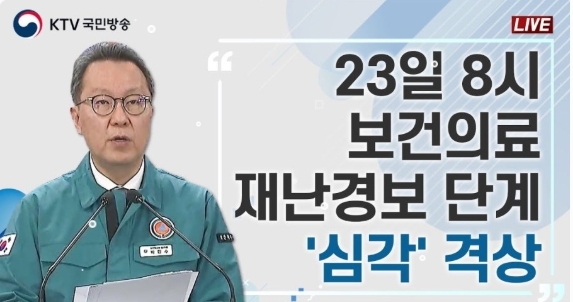 2024년 2월23일 보건의료 '심각' 격상